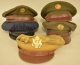 Lot Of 5 WWII Era US Military Hats