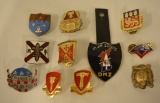 Lot Of Vintage US Military Batallion Badges