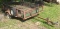 Single axle trailer with folding tailgate