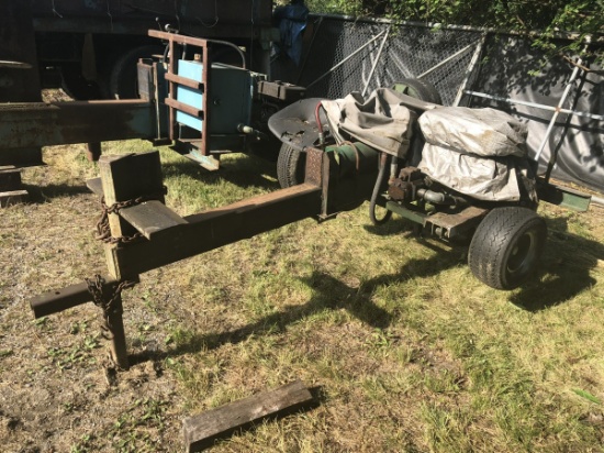 Homemade log splitter