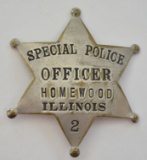Obsolete Homewood Special Police Officer Badge