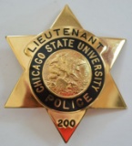 Obsolete Chicago State Univ. Lieutenant Badge