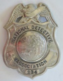 Obsolete National Detective Association Badge