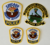 (4) Chicago Housing Authority Police Patches