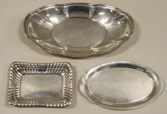 Lot Of 3 Sterling Silver Serving Pieces