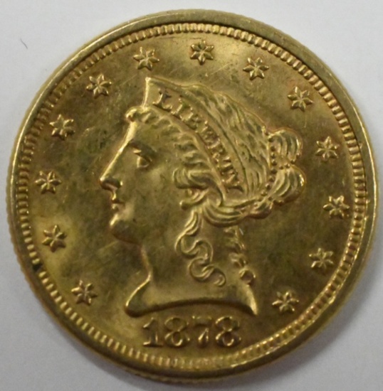 1878 $2.50 Liberty Head Quarter Eagle Gold Coin