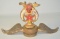 Shriner Hood Ornament w/ Brass Winged Radiator Cap