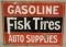 DSP Flange Fisk Tires Gasoline Advertising Sign