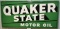 SST Embossed Quaker State Oil Advertising Sign
