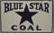 SST Embossed Blue Star Coal Advertising Sign