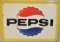 Embossed SST Pepsi Advertising Sign