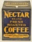 Vintage Tin Litho Nectar Coffee Store Display Bin