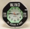 Vintage WJNO Radio Adv. Neon Clock