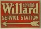 Vintage SST Willard Service Station Adv Sign