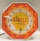 Contemporary Shell Gasoline Neon Spinner Clock