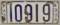1908 Massachusetts 5-Digit Porcelain License Plate