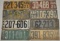 1921-1928 Kansas License Plate Lot