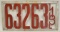 1913 Illinois Die-Cut License Plate