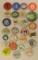 Lot of 28 Early Farm Implement Pinback Buttons