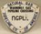 Natural Gas Pipeline SSP Porcelain Sign