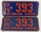 1936 3-Digit Nevada License Plate Matching Set