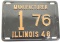 1948 Illinois Manufacturer License Plate