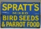 DSP Spratt's Bird Seed & Parrot Food Adv Sign