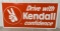 Large SST Embossed Kendall Motor Oil Sign