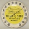Vintage Dome Glass Miller & Sons Adv Thermometer