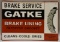 SST Embossed Gatke Brake Service Sign