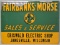 SST Embossed Fairbanks-Morse Advertising Sign