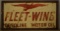 SST Fleet-Wing Motor Oil Advertising Sign