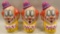 Lot of 3 Helium Tank Clown Head Topper