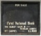 Early SST First National Bank Adv Sign