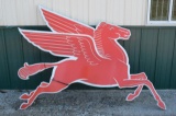Mobil Pegasus Right Facing Cookie Cutter Sign