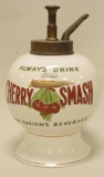 Fowler's Cherry Smash Porcelain Syrup Dispenser