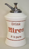Vintage Hires Root Beer Ceramic Syrup Dispenser