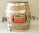 Richardson Root Beer Cooler Keg Barrel Dispenser
