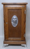 Custom Mills Owl Oak Cabinet Slot Machine Stand