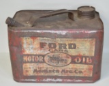 Early Monarch MFG Ford Cars1 Gallon Oil Can