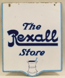 The Rexall Store Double Sided Porcelain Sign