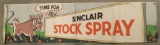 Sinclair Stock Spray Canvas Advertising Banner
