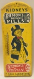 Vtg Wooden Ramon's Brownie Pills Adv Thermometer