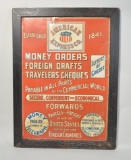 SST Embossed American Express Co. Advertising Sign
