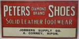 SST Embossed Peters Shoes Advertising Sign