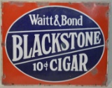 SSP Waitt & Bond Blackstone Cigar Advertising Sign