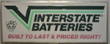SST Embossed V Interstate Batteries Adv. Sign