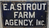 SSP E.A. Strout Farm Agency Advertising Sign