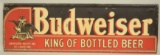 SST Budweiser Beer Embossed Advertising Sign