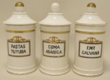 Set of 3 Apothecary Jars with LIds